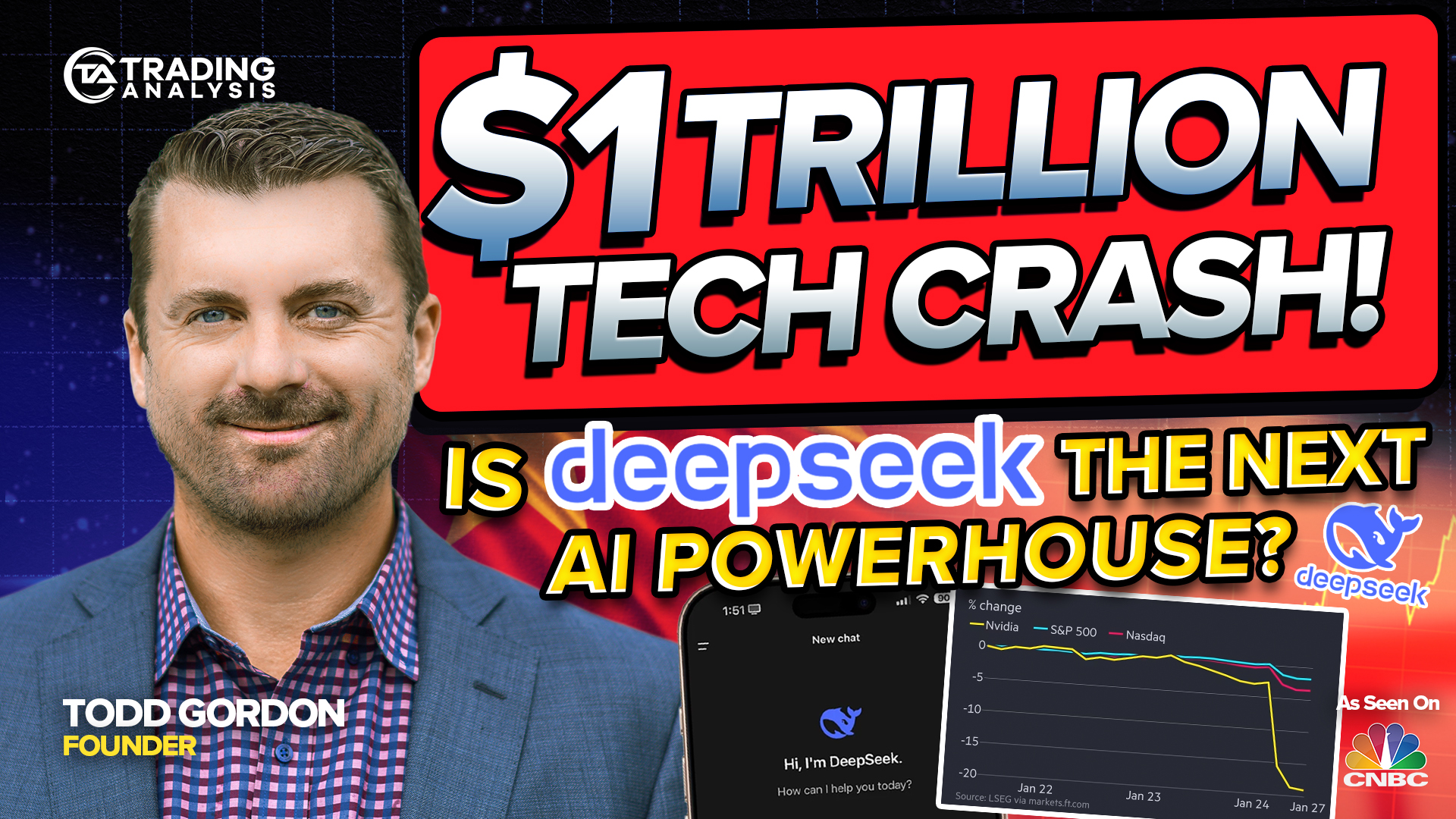 $1 TRILLION Tech Stock CRASH! Is DeepSeek the Next AI Superpower?